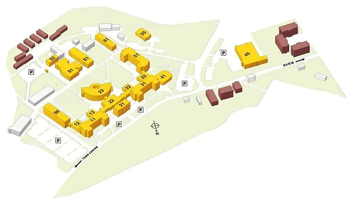 Map of parking spaces