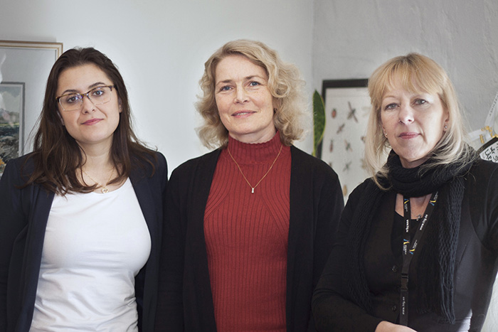 Nina Begovic Jönsson, Viktoria Waagaard och Sonia Blomquist är tre av de nya doktoranderna. Den fjärde börjar i slutet av sommaren.