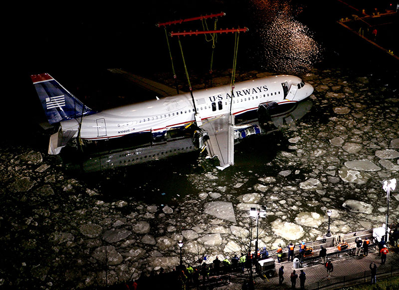 Emergency landing on Hudson river 15 January 2009