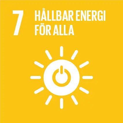 Ikon för FN:s globala mål 7 Hållbar energi för alla