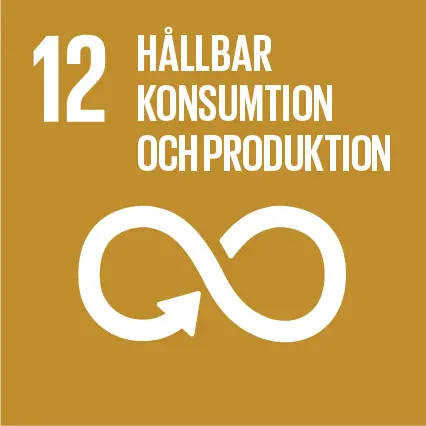 Ikon för FN:s globala mål 12 Hållbar konsumtion och produktion