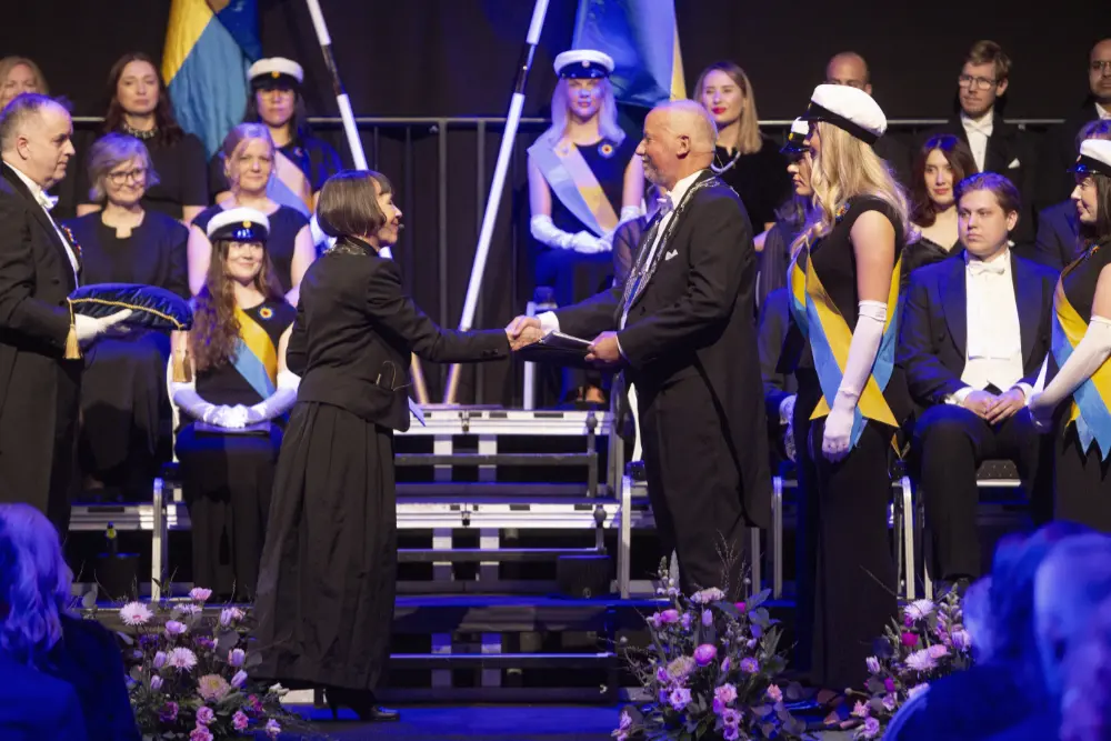 Rektor Anders Kottorp installeras